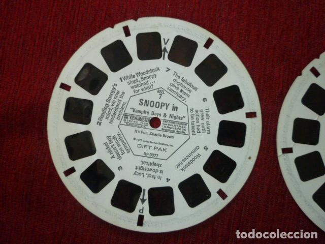 Juguetes antiguos: VIEW MASTER 3 DE SNOOPY. A&Ntilde;O 1969. - Foto 3