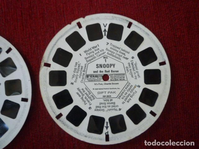 Juguetes antiguos: VIEW MASTER 3 DE SNOOPY. A&Ntilde;O 1969. - Foto 4