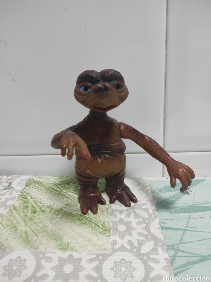 Juguetes antiguos: E.T mu&ntilde;eco de 14cm - Foto 2