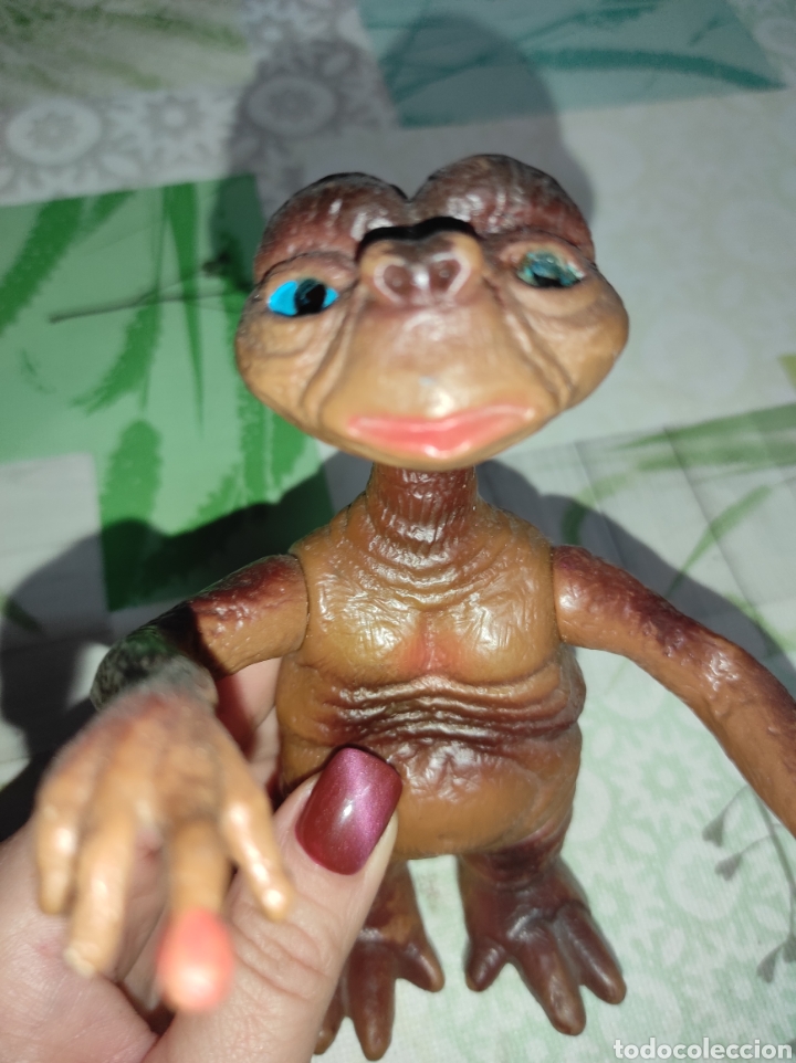 Juguetes antiguos: E.T mu&ntilde;eco de 14cm - Foto 4