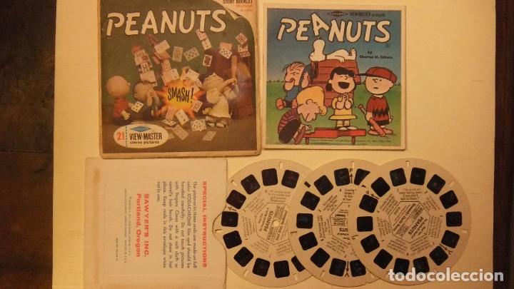 Juguetes antiguos: VIEW MASTER - PACK B536 - PEANUTS - 1966 - Foto 1