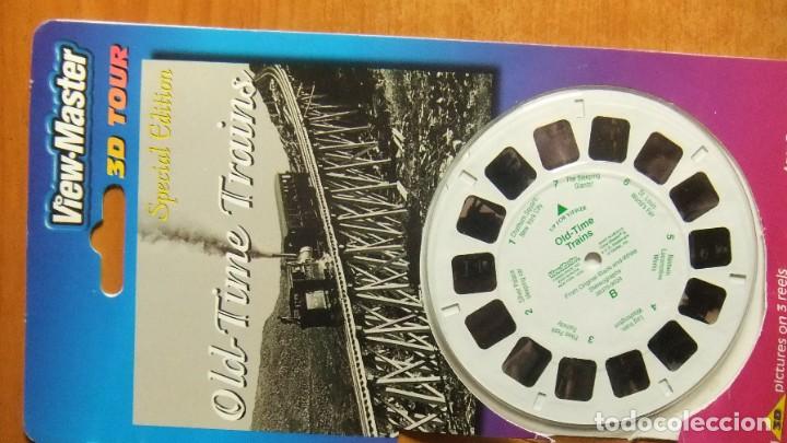 Juguetes antiguos: VIEW MASTER - OLD TIME TRAINS - Foto 1