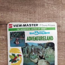Juguetes Antiguos: VIEW MASTER - VINTAGE PACK Nº A949 - ADVENTURELAND - DISNEY WORLD - PACK COMPLETO. Lote 368604631