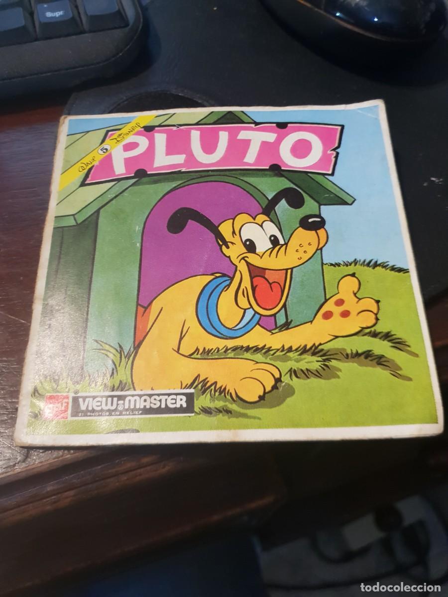 Juguetes antiguos: View-master pluto b529 f set 3 discos - Foto 1