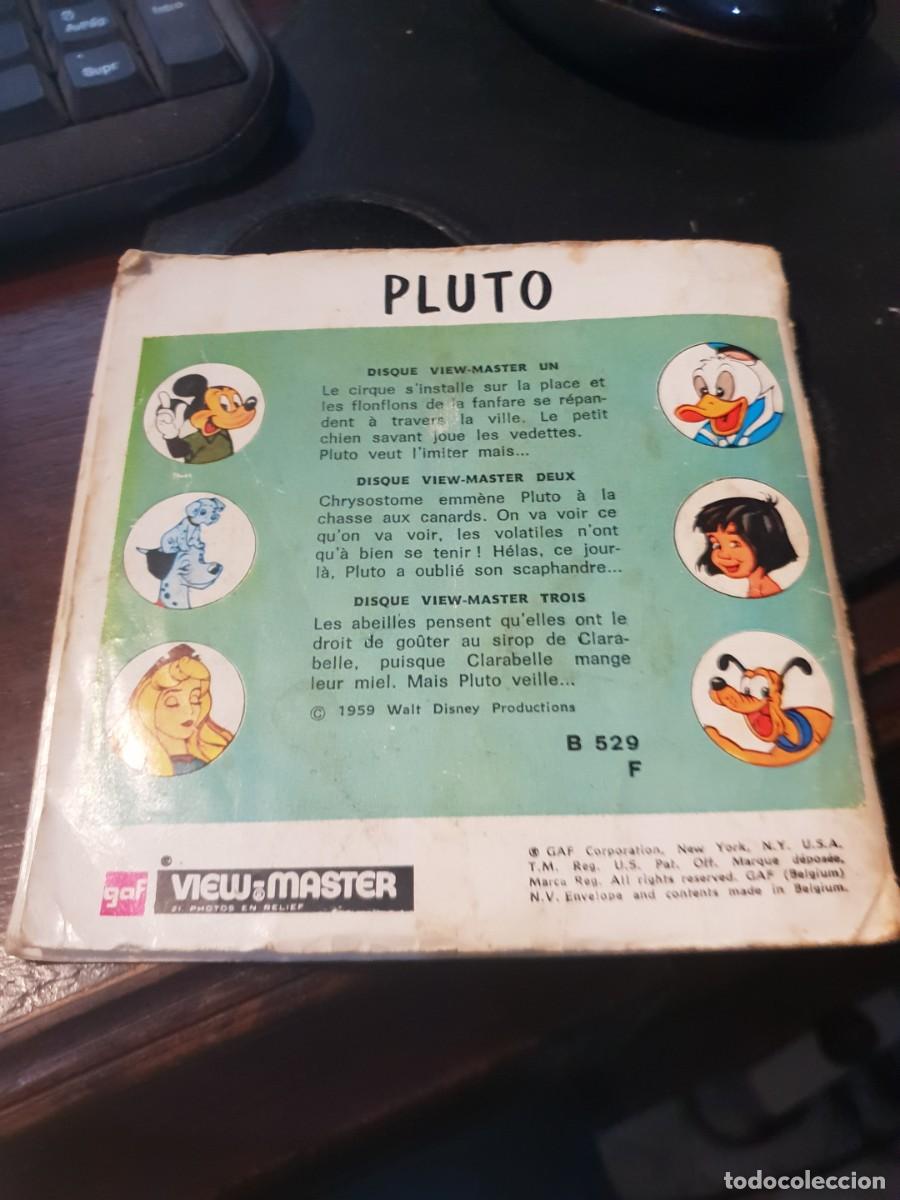 Juguetes antiguos: View-master pluto b529 f set 3 discos - Foto 2