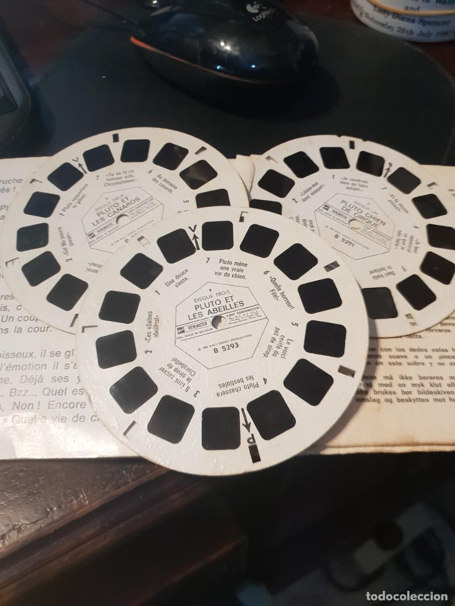 Juguetes antiguos: View-master pluto b529 f set 3 discos - Foto 3