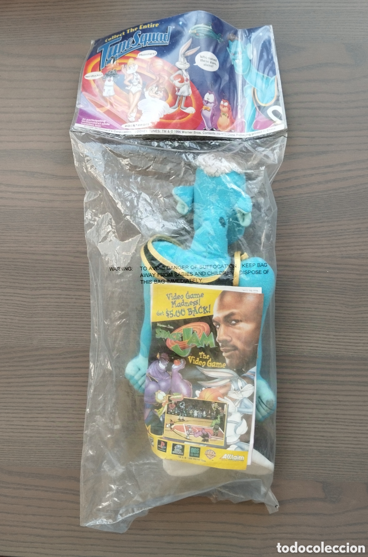Juguetes antiguos: Peluche Blanko de Space Jam - Foto 3