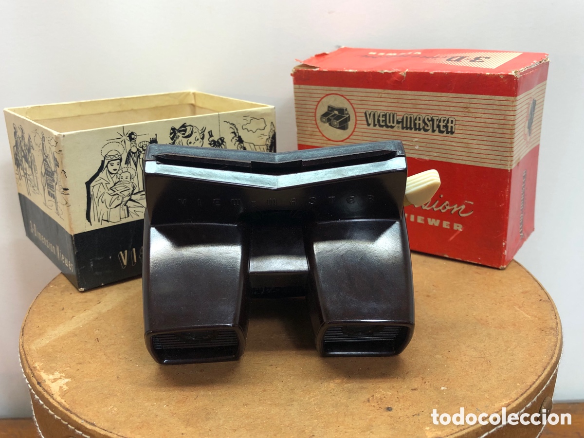 Juguetes Antiguos: A&ntilde;os 50 &bull; Visor de estereosc&oacute;picas View M&aacute;ster en baquelita &bull; Model E &bull; caja original