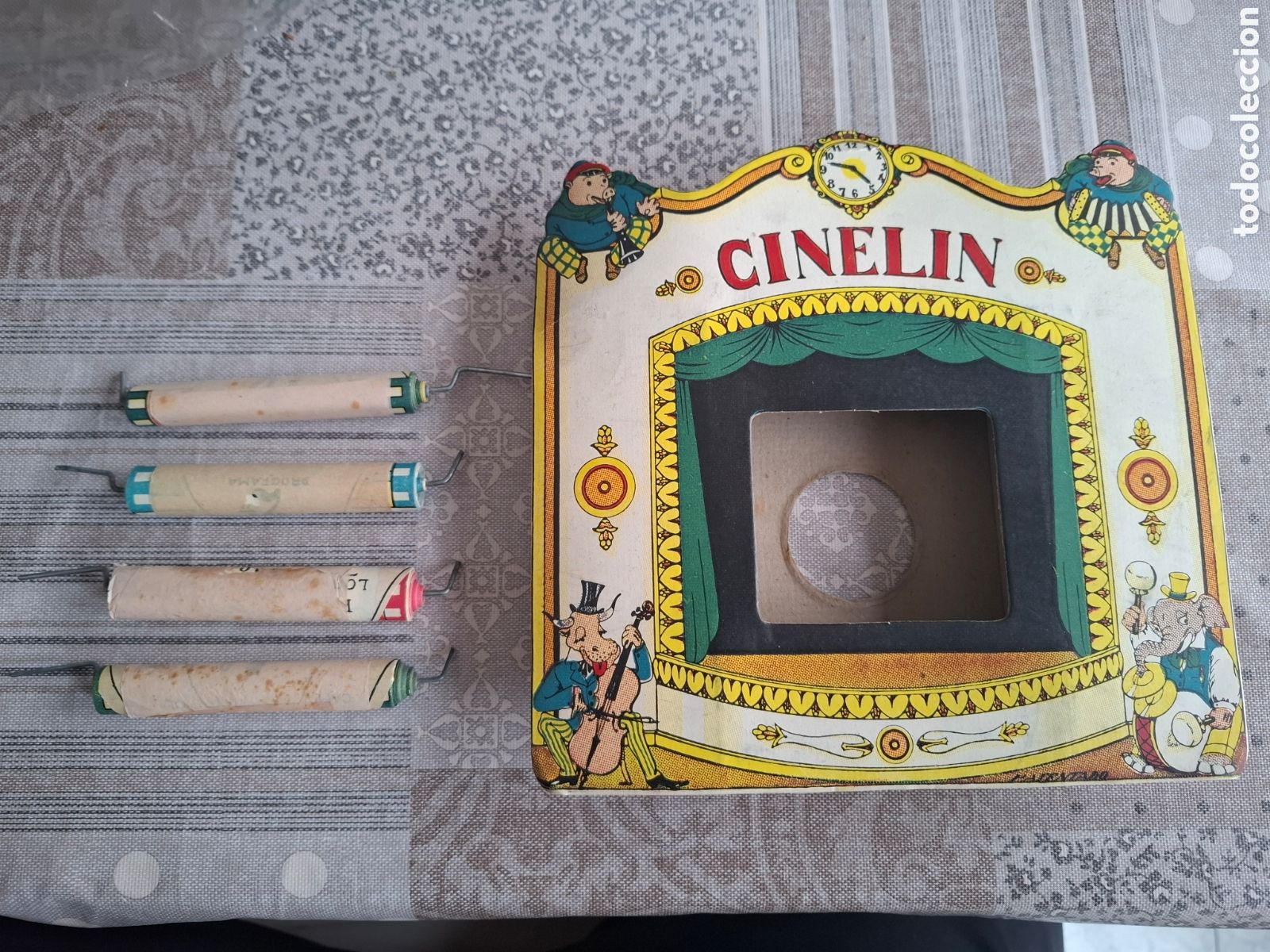 Jouets Anciens: Cinelin con 4 peliculas, 3 de Popeye y Blancanieves