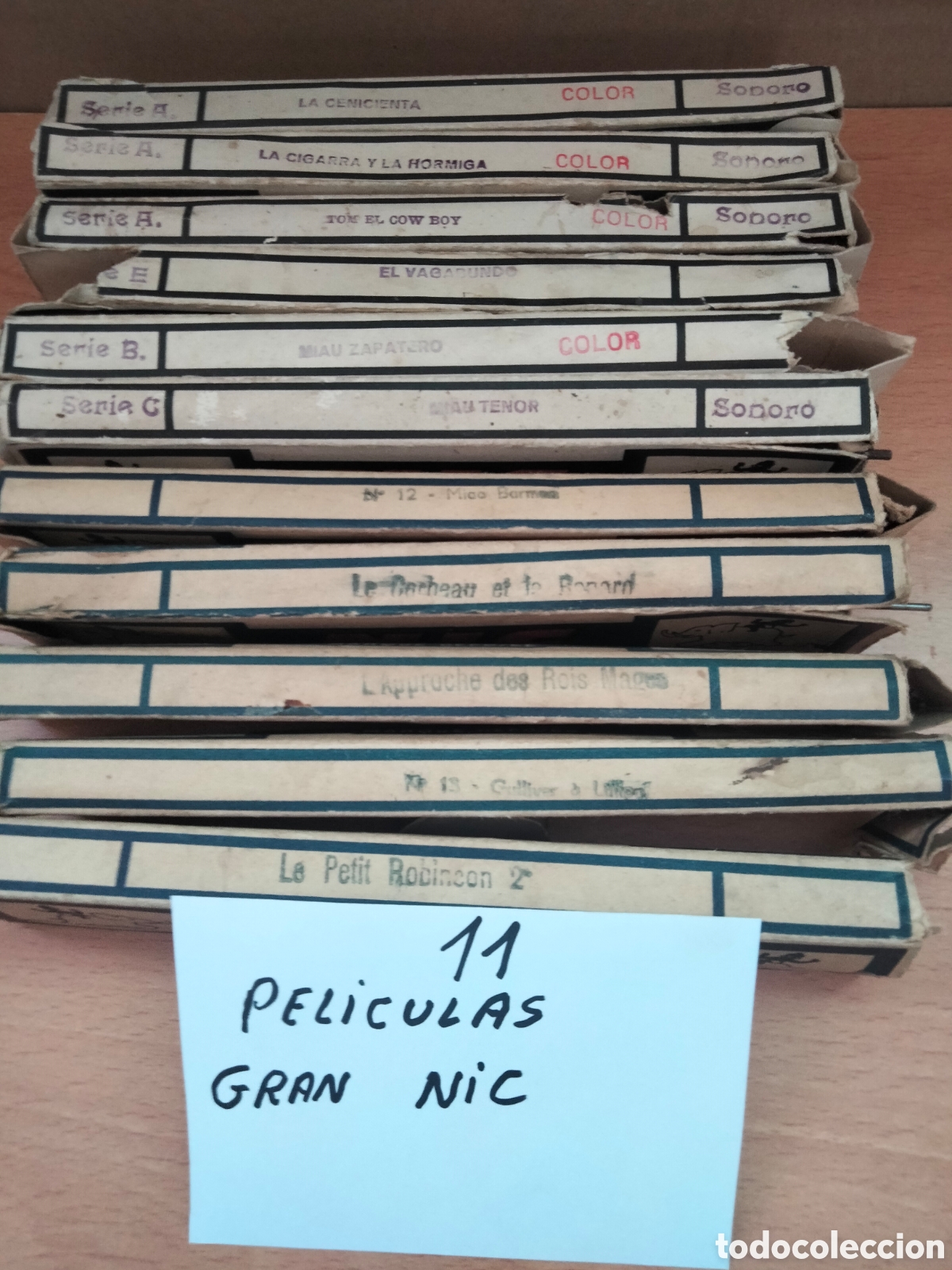 Juguetes Antiguos: Lote 11 pel&iacute;culas para el cine Gran Nic