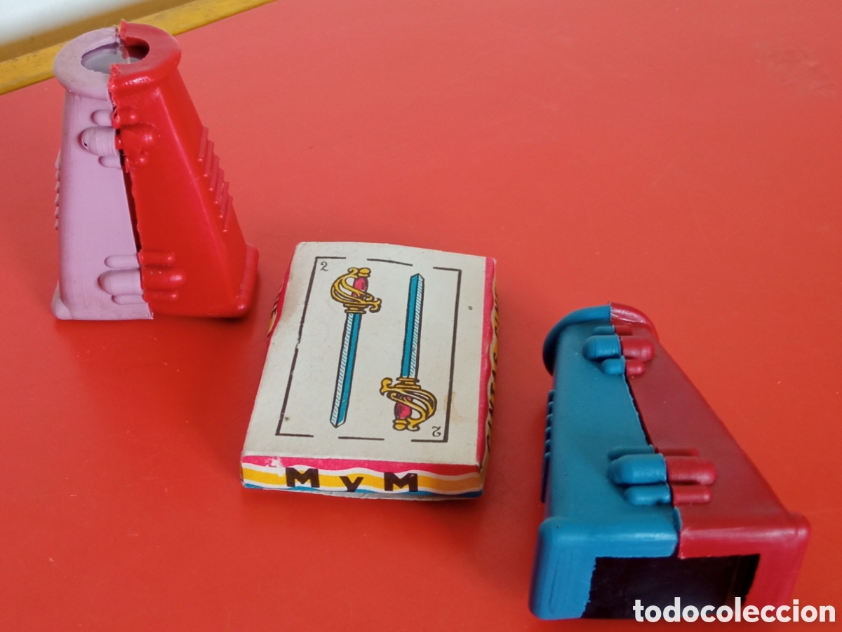 Juguetes Antiguos: 2 VISORES VISOR + CAJA FOTOGRAMAS RECORTES PEL&Iacute;CULAS 70'S.SIN USO.