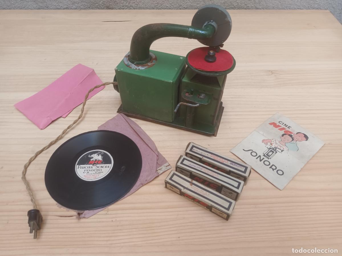 Jouets Anciens: MAQUINA PROYECTOR CINE NIC SONORO. PARA DISCOS Y PELICULAS