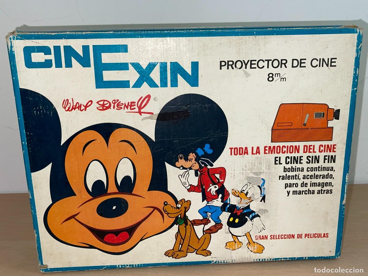 Old Toys: Cinexin Proyector de Cine 8 m/m Ref. 0800 + 4 Pel&iacute;culas Donald Pinocho Pantera Rosa Walt Disney 70's