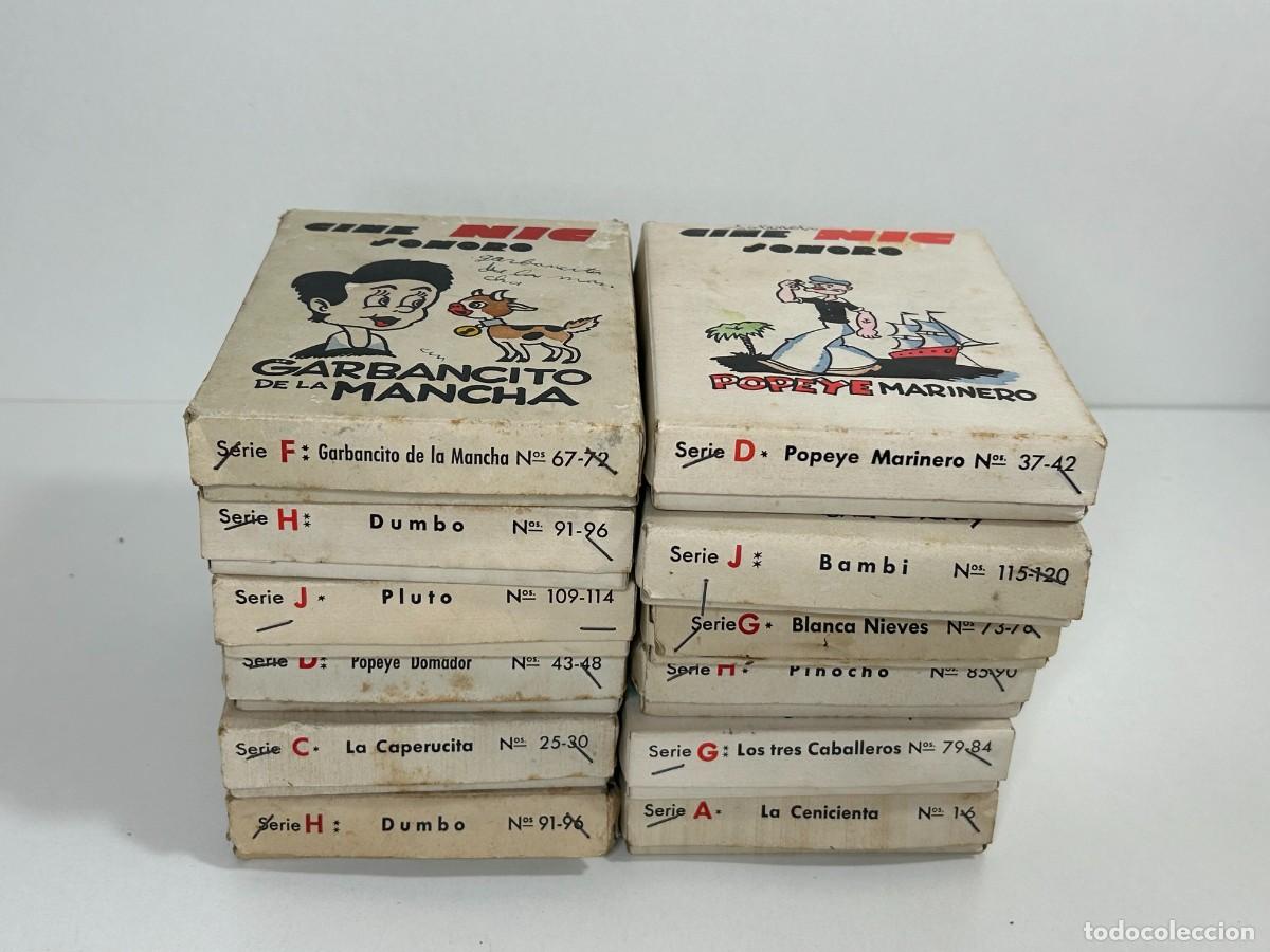 Juguetes Antiguos: LOTE 12 CAJAS PEL&Iacute;CULAS CINE NIC SONORO