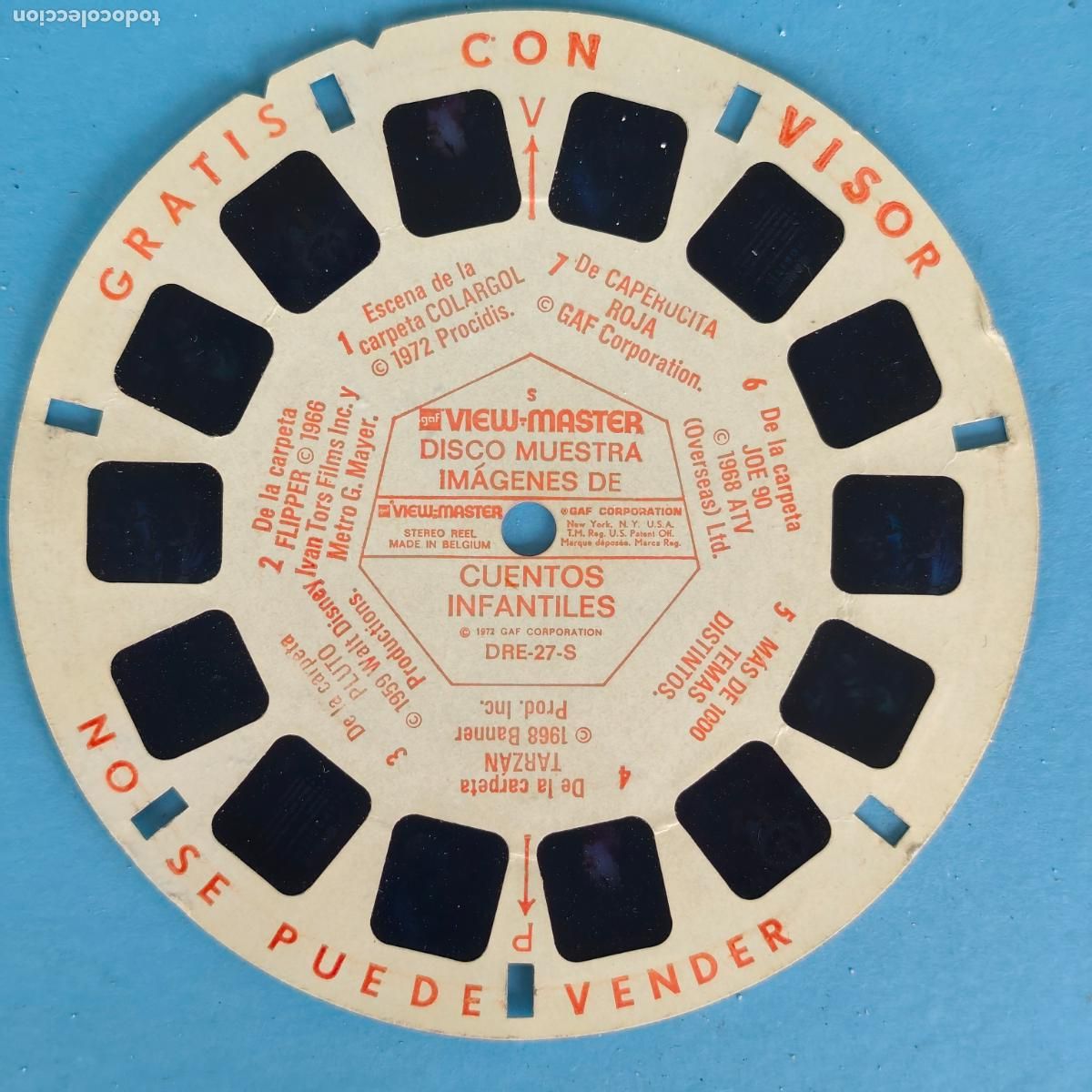 Juguetes antiguos: Disco CUENTOS INFANTILES view master