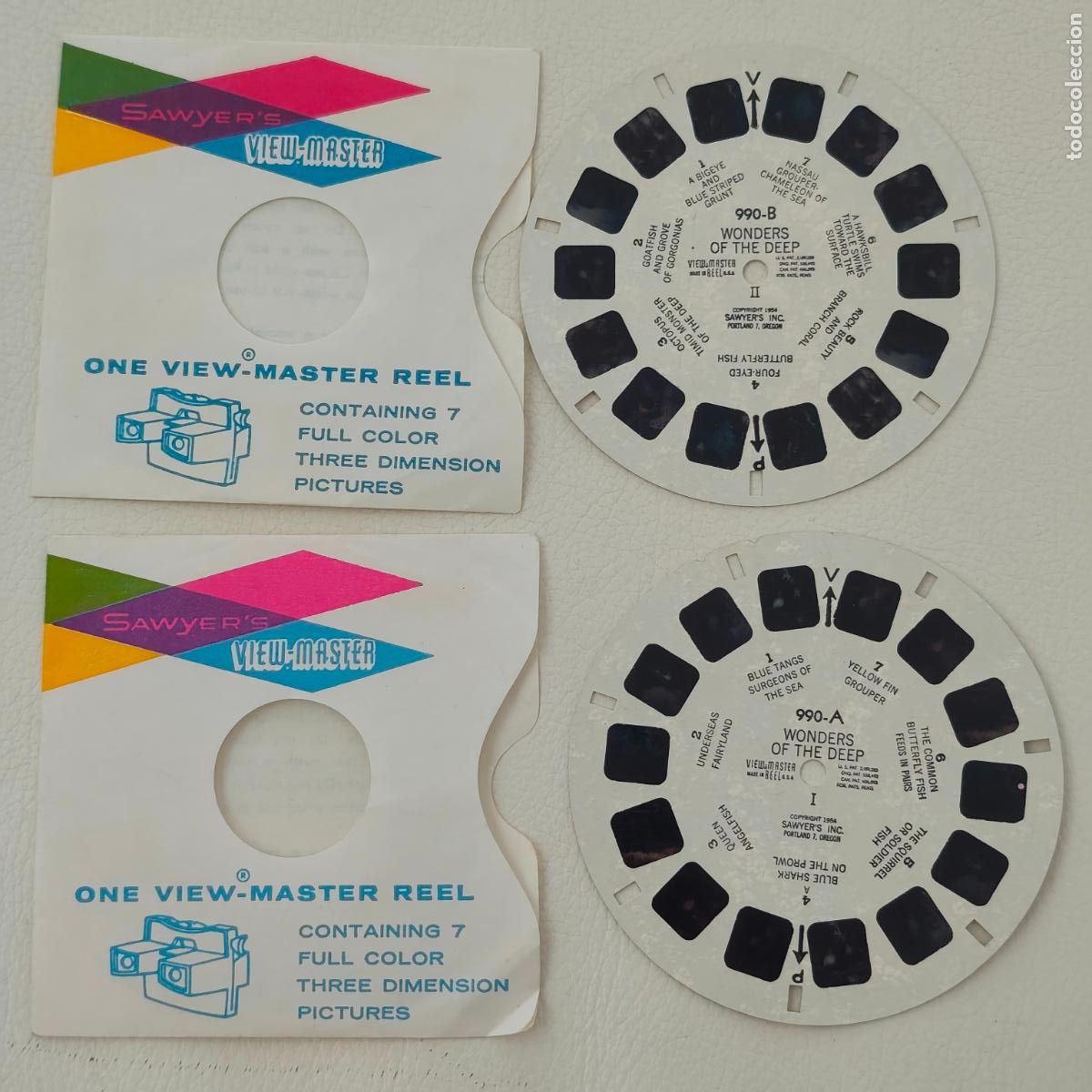 Old Toys: 3D View Master Wonders of the Deep 2 discos