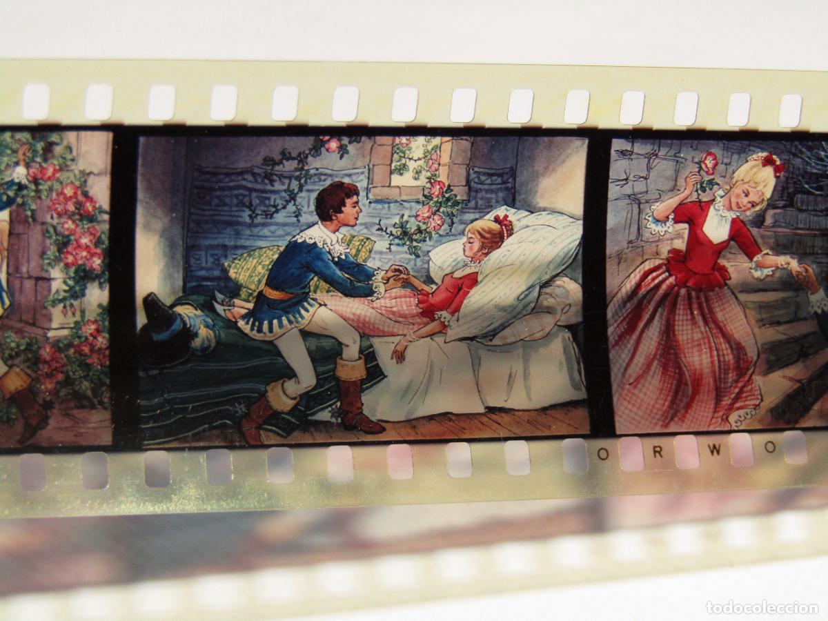 Juguetes antiguos: Antigua Pel&iacute;cula Infantil del Cuento LA BELLA DURMIENTE DEL BOSQUE en 35 mm. de ASCOP A&ntilde;o 1940-50s.