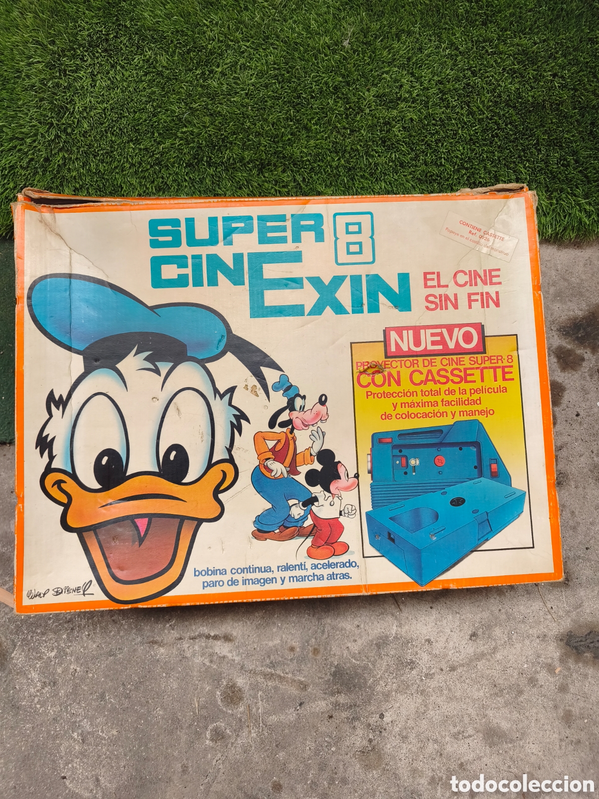 Juguetes antiguos: Proyector Super Cinexin 8 (Exin, A&ntilde;os 80) - Caja Original Disney