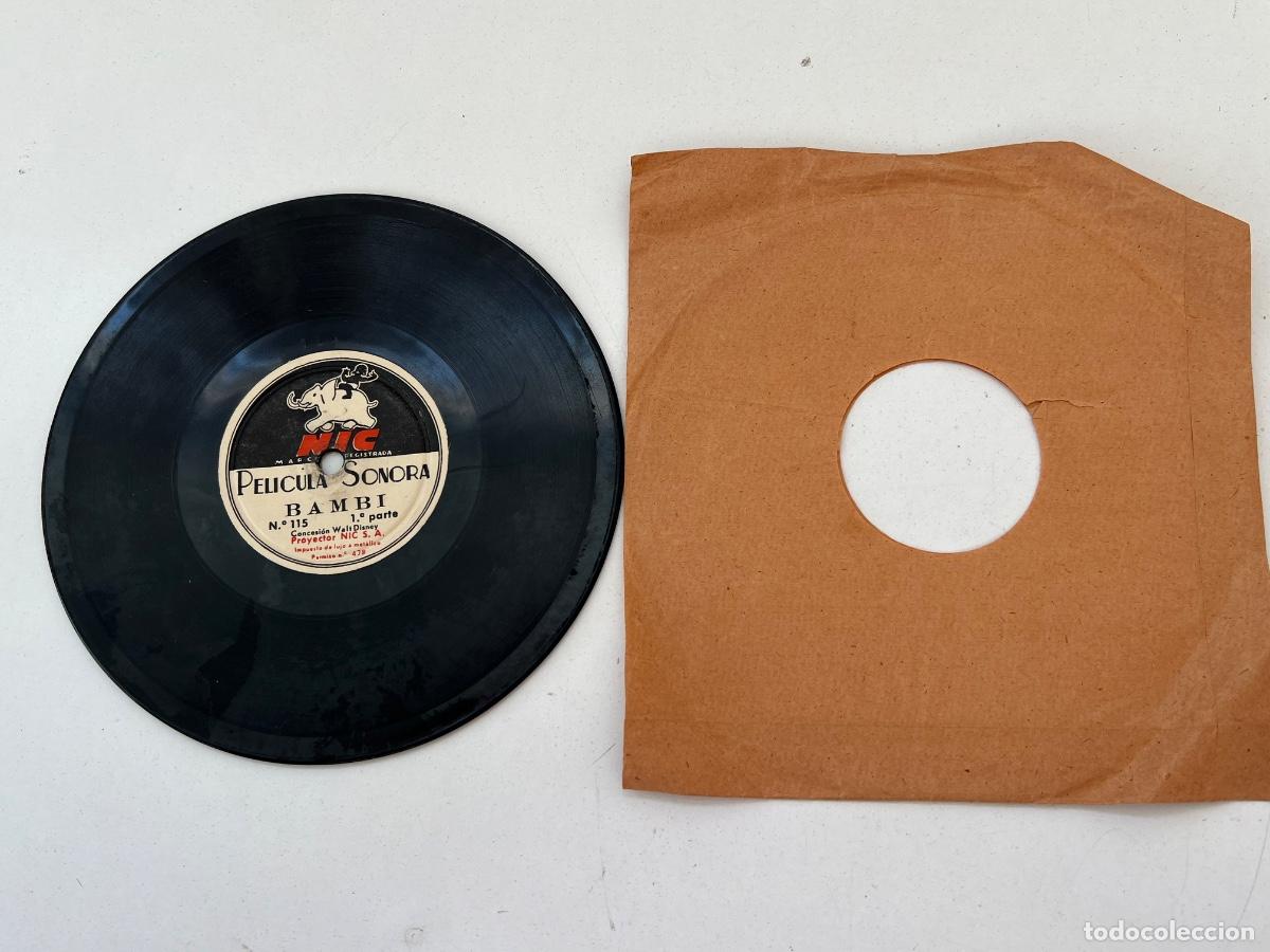 Old Toys: CINE NIC DISCO PIZARRA PELICULA SONORA BAMBI 115 1&ordf; PARTE Y BAMBI 116 2&ordf; PARTE