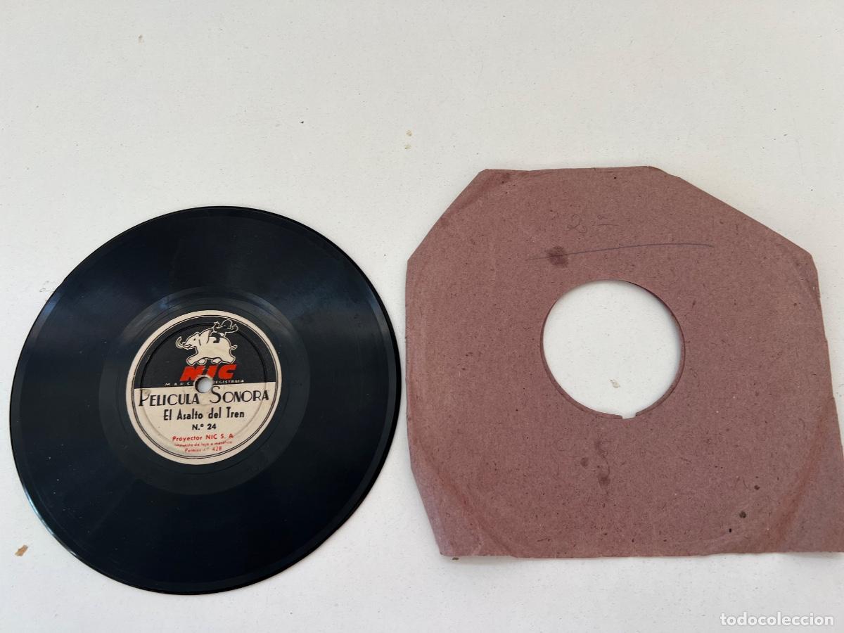 Old Toys: CINE NIC DISCO PIZARRA PELICULA SONORA EL MENTIROSO NUM 23 Y EL ASALTO DEL TREN NUM 24