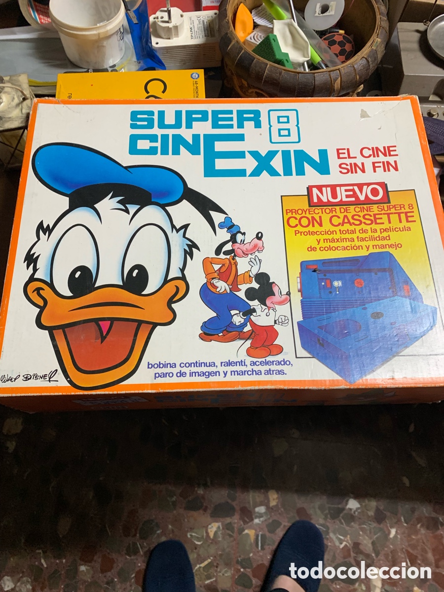 Old Toys: Super Cine Exin 8 Completo con Caja Original + 2 Pel&iacute;culas | Vintage A&ntilde;os 80 | Funciona/No probado