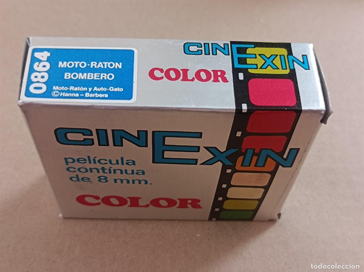 Juguetes antiguos: PEL&Iacute;CULA CINEXIN COLOR MOTO-RAT&Oacute;N BOMBERO REF. 0864