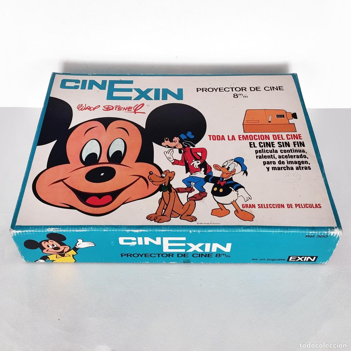 Juguetes antiguos: CINEXIN 1971 (Ref. 300) FUNCIONANDO PERO INCOMPLETO, CON CAJA, PROYECTOR, BOMBILLA Y OBJETIVO