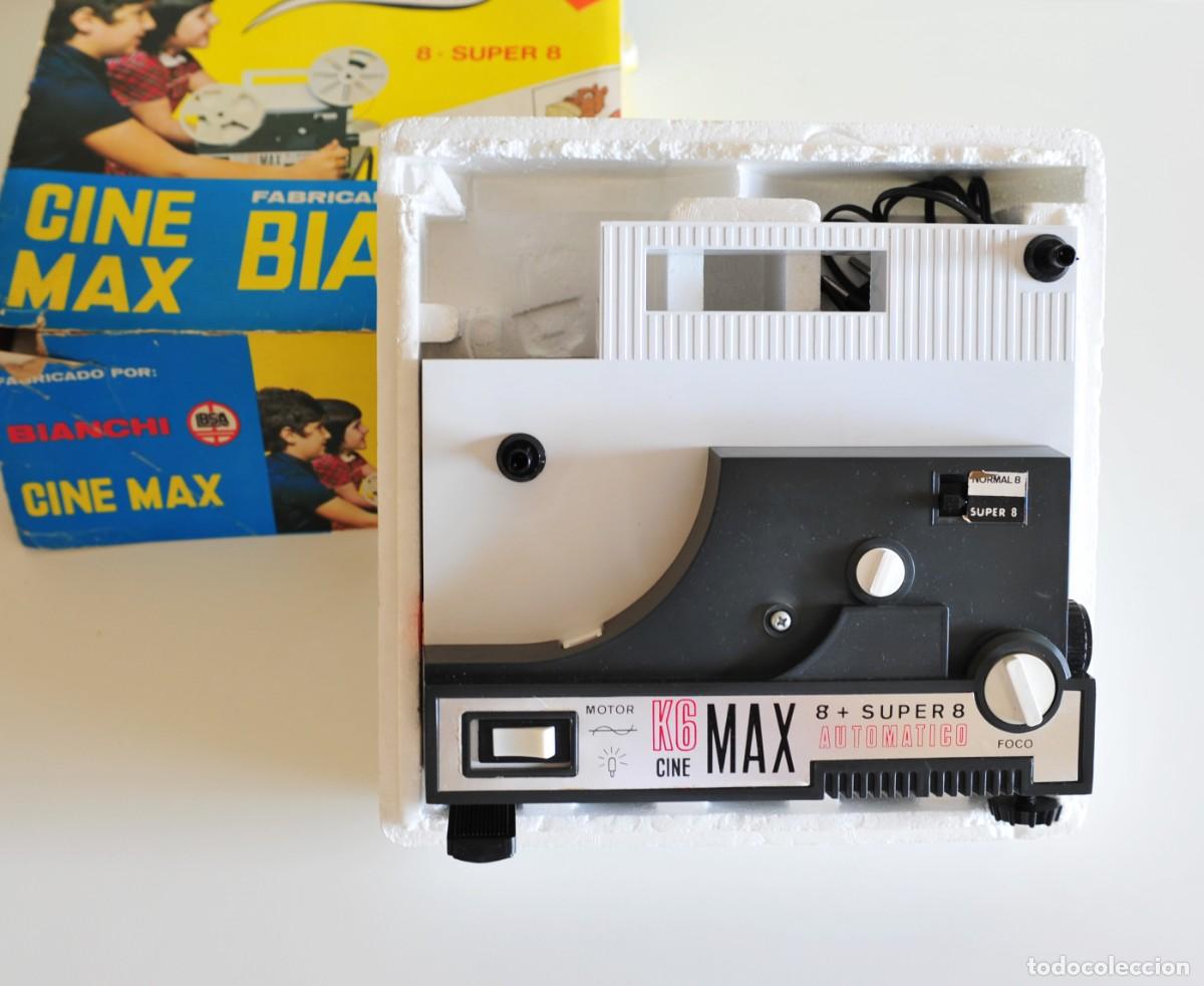 Juguetes antiguos: Proyector Super 8 Bianchi Cine Max K6. Sin testar, incluye solo lo que se ve en las fotos