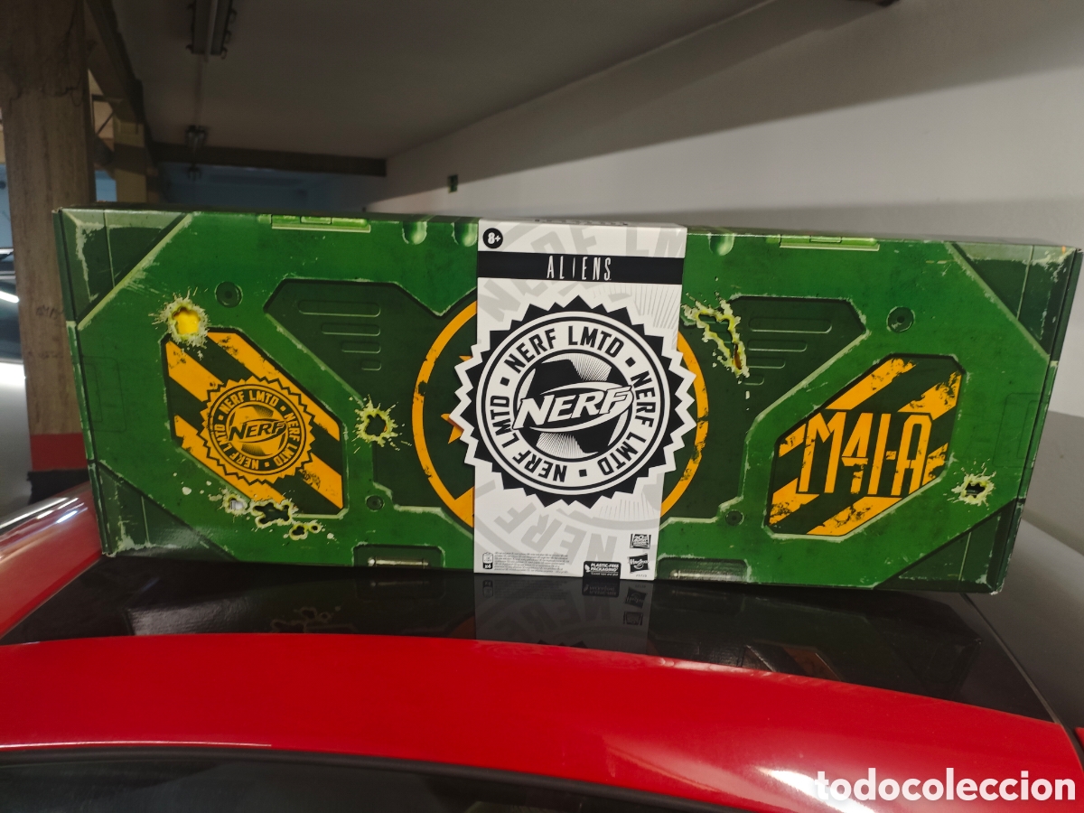 Juguetes antiguos: Hasbro Nerf LMTD Aliens M41-A Pulse Blaster precintado.