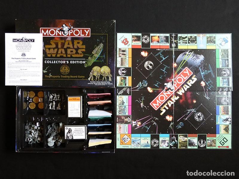 Juguetes antiguos: Monopoly La guerra de las Galaxias Star Wars.