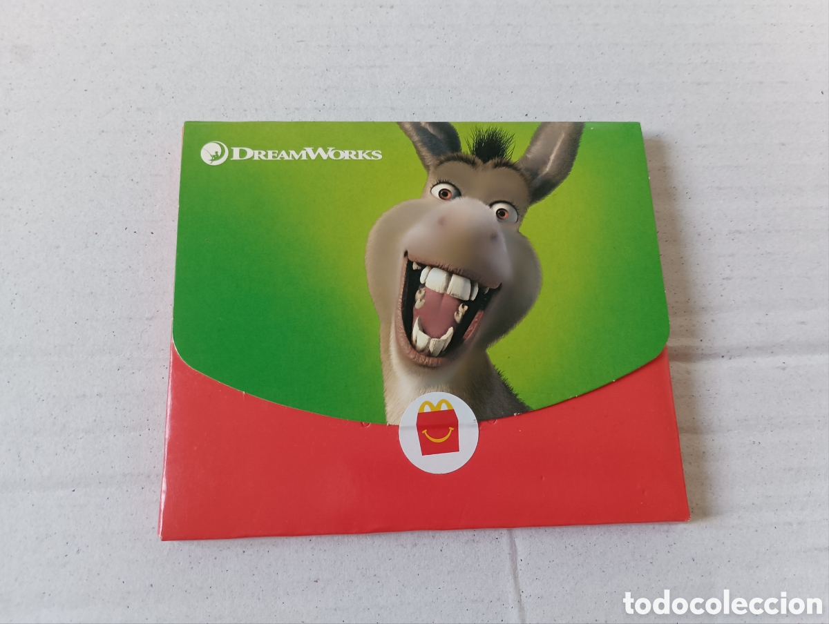 Juguetes antiguos: SOBRE CERRADO ⭐ Promoci&oacute;n Happy Meal McDonald&rsquo;s &mdash; DreamWorks, Asno de Shrek. Sin abrir.