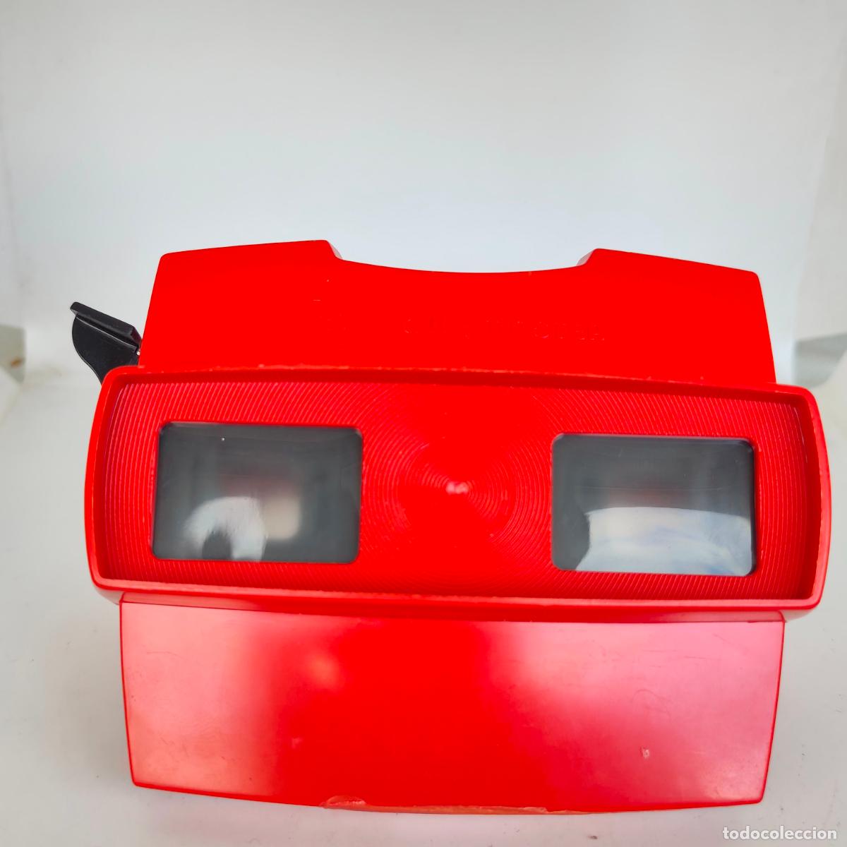Juguetes antiguos: Visor de diapositivas View Master. Rojo - Foto 2