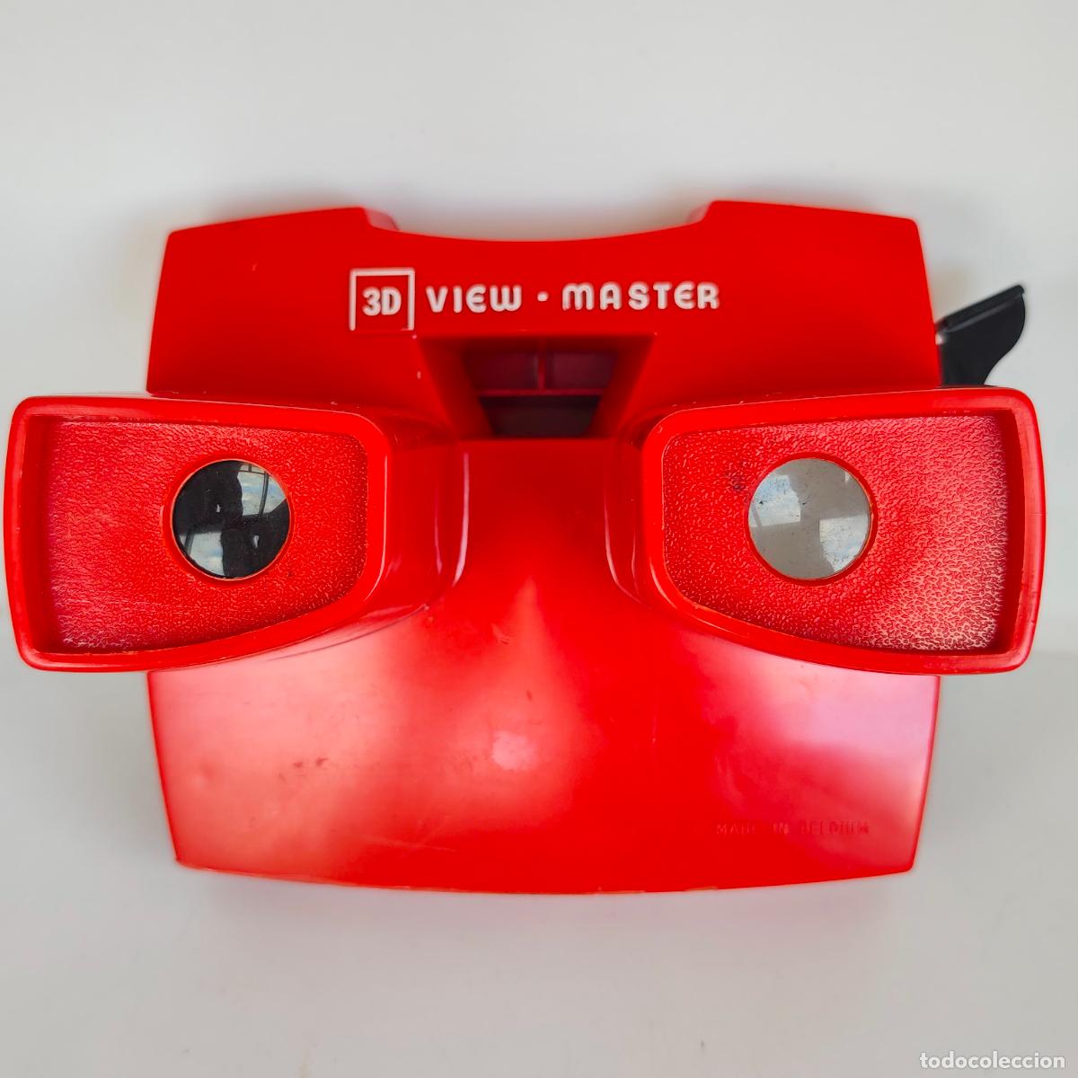 Juguetes antiguos: Visor de diapositivas View Master. Rojo - Foto 4