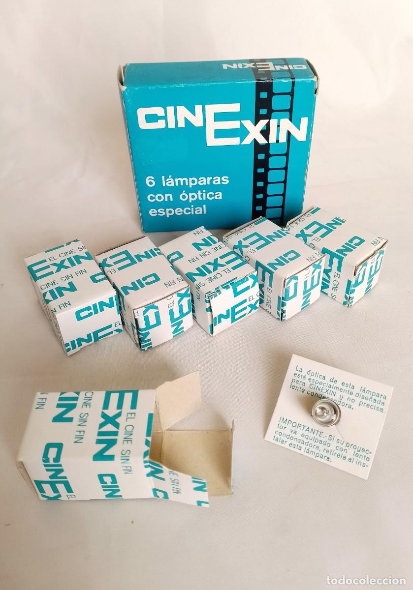 Juguetes antiguos: CINEXIN, CAJA CON 6 LAMPARAS. (CINEXIN AZUL) BOMBILLAS 3,7V.