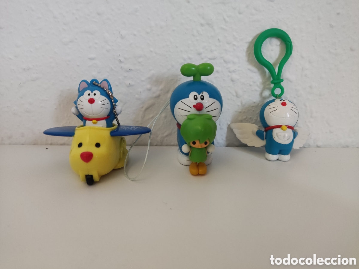 Juguetes antiguos: Lote 3 Llaveros Figuras Doraemon Vintage Movie 25th Lote coleccionable de 3 figuras llavero vintage