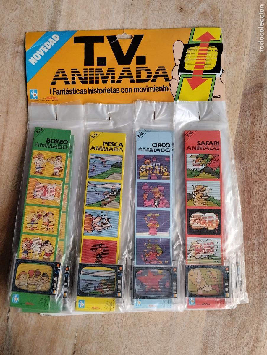Altes Spielzeug: TV Animada en movimiento, Juegos Odin. 24 tiras en blister.