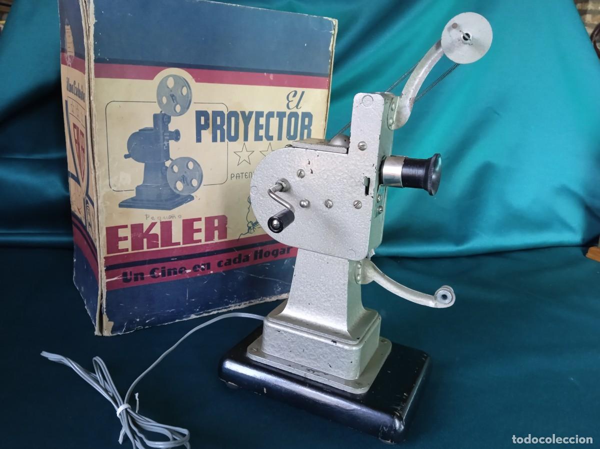 Brinquedos Antigos: Proyector CINE Ekler, Fabricado en Espa&ntilde;a.
