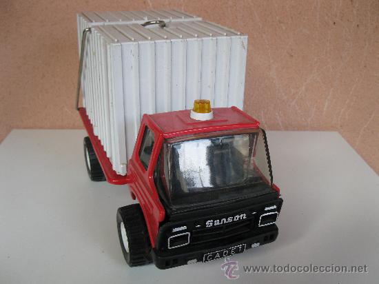 Juguetes antiguos Rico: CAMI&Oacute;N CONTAINER &rdquo;SANS&Oacute;N - CADET&rdquo; DE RICO. - Foto 1