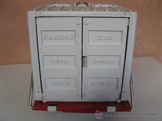 Juguetes antiguos Rico: CAMI&Oacute;N CONTAINER &rdquo;SANS&Oacute;N - CADET&rdquo; DE RICO. - Foto 3