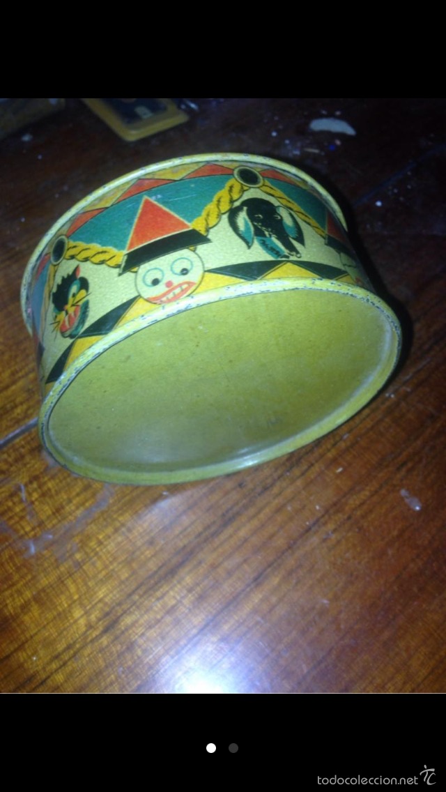 Juguetes antiguos Rico: Tambor de rico original 1930 - Foto 1