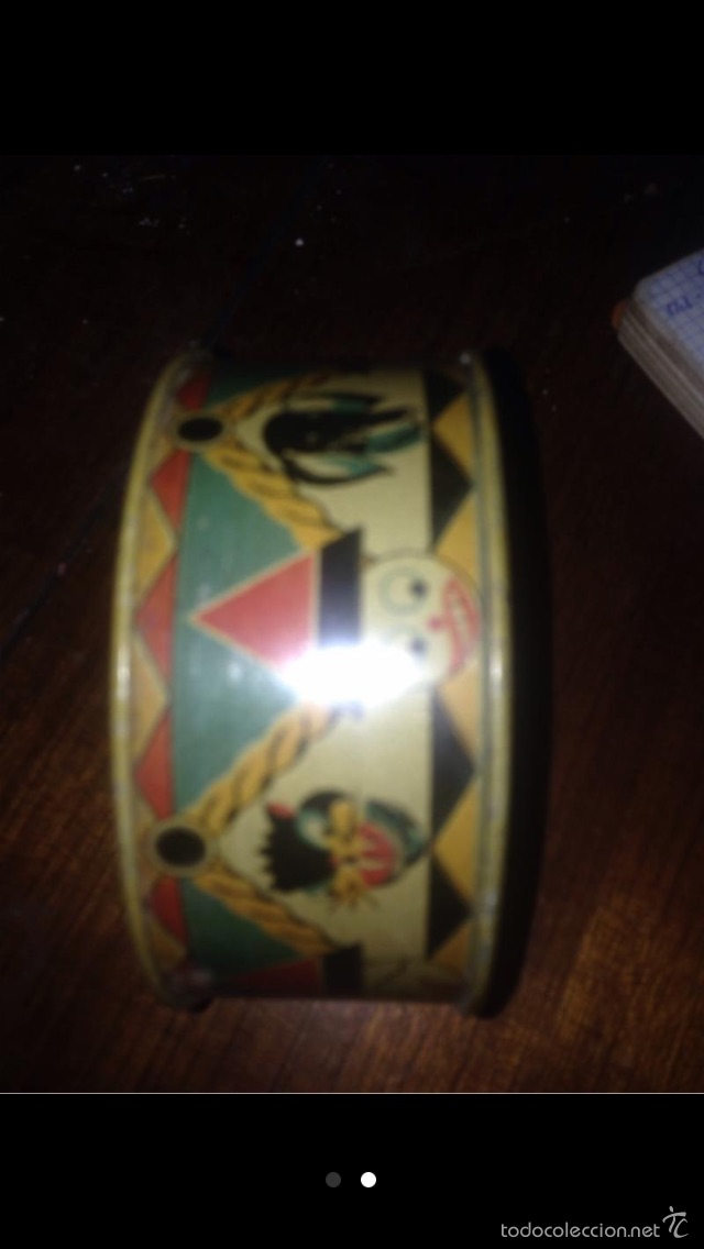 Juguetes antiguos Rico: Tambor de rico original 1930 - Foto 2
