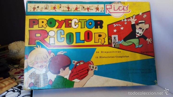 Juguetes antiguos Rico: antiguo caja del proyector  ricolor - Foto 1