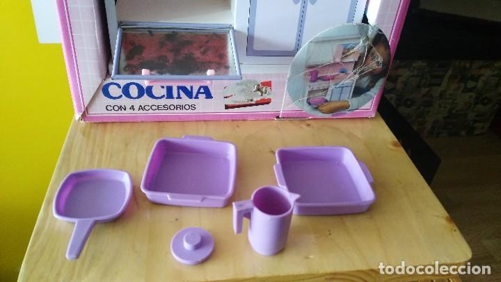 Juguetes antiguos Rico: RICO COCINA COMPLETA CON 4 COMPLEMENTOS. REF 180. nunca jugada - Foto 2