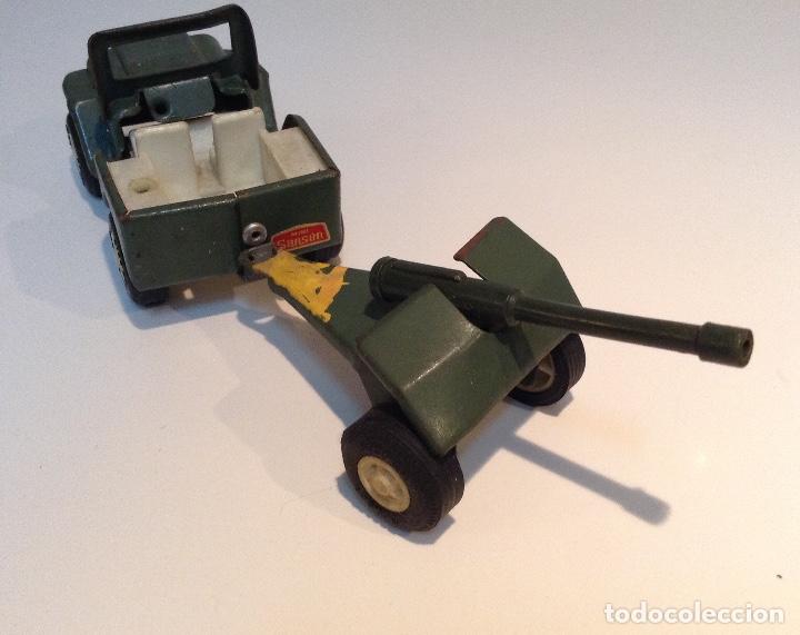 Juguetes antiguos Rico: Rico Jeeps Sanson con ca&ntilde;&oacute;n - Foto 2