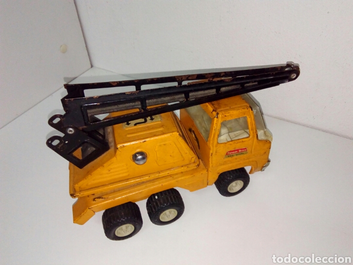 Camion Grue Miniature Samson Junior - AD332 - Marque Rico - Orange - Bon état
