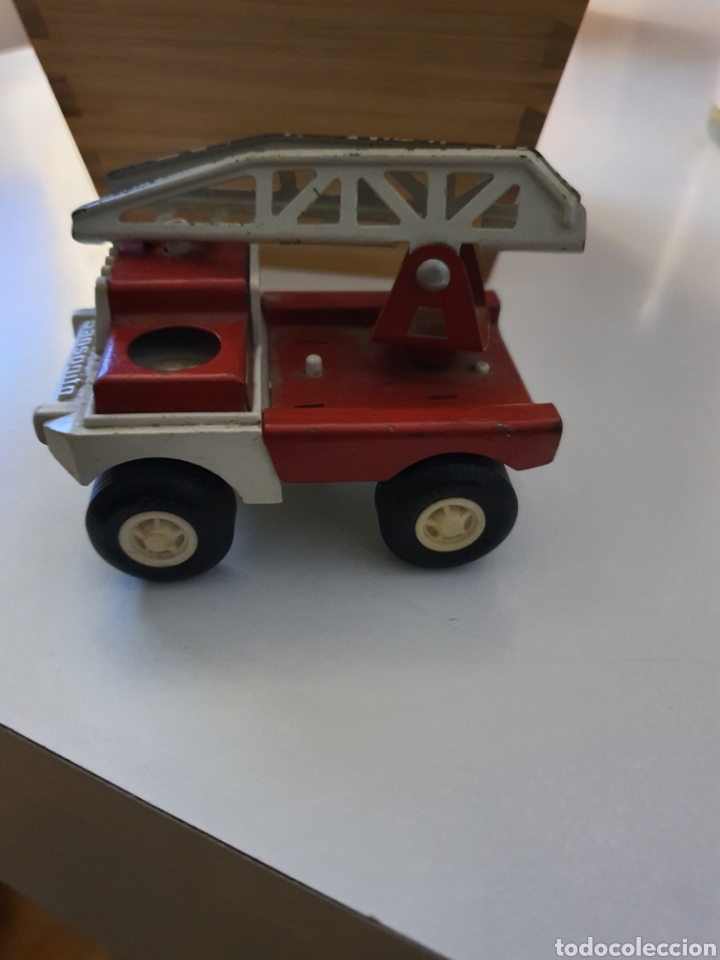 Juguetes antiguos Rico: Coche mini sanson rico bomberos - Foto 2