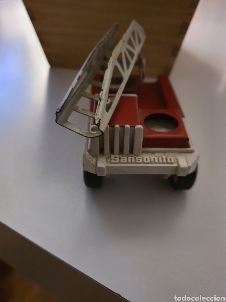 Juguetes antiguos Rico: Coche mini sanson rico bomberos - Foto 1