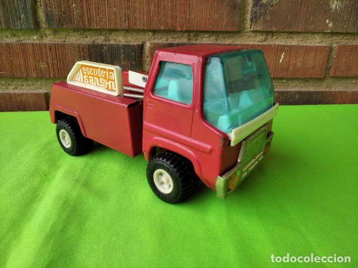 Juguetes antiguos Rico: CAMION DE ACERO ESCUDERIA SANSON DE RICO