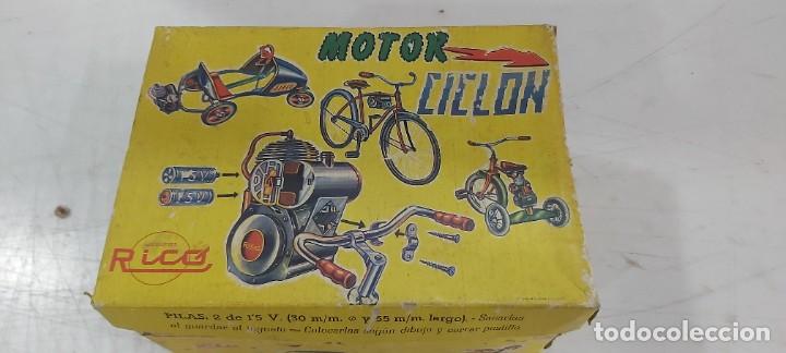 Juguetes antiguos Rico: MOTOR CICLON DE RICO FUNCIONANDO - Foto 1