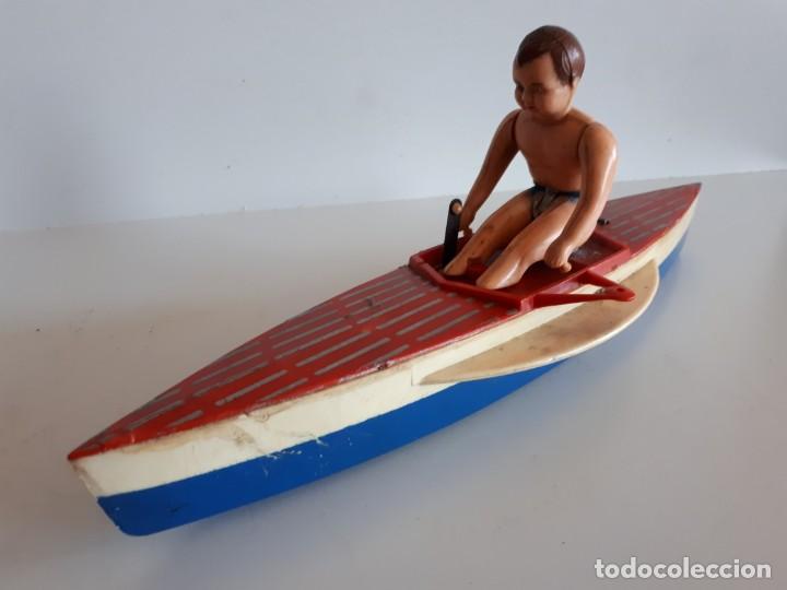 Juguetes antiguos Rico: Canoa de pl&aacute;stico de Rico - Foto 1